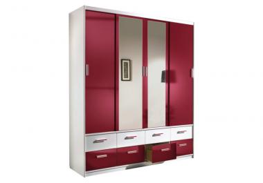 Kleiderschrank Rot